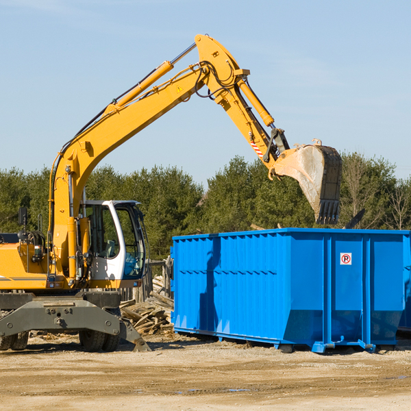 are there any restrictions on where a residential dumpster can be placed in Merriman NE